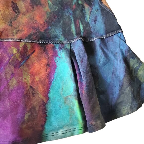 Dona Jofit Colorful Paint Abstract Golf Tennis Tiered Skort - Picture 7 of 16